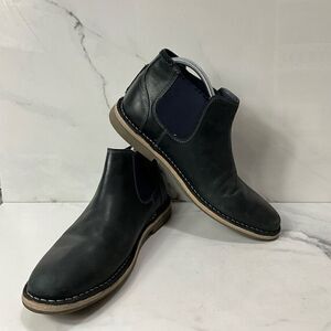 Steve Madden Men\'s Black Leather Chelsea Ankle Boots Pull Tab US 8M EU41 Steve Madden Slikk Men main image 3